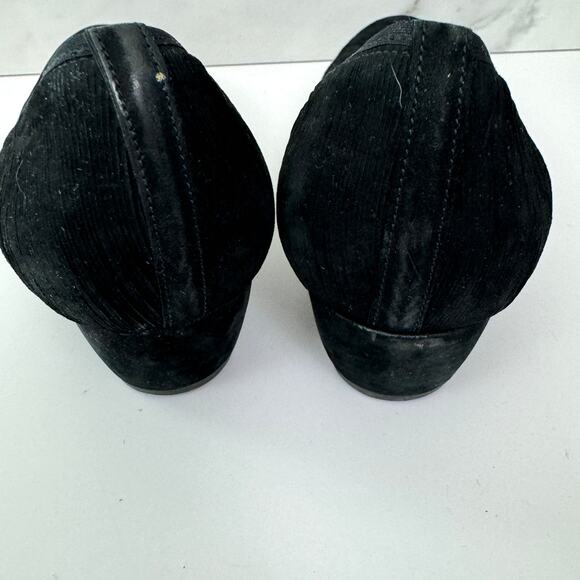 Peter Kaiser Womens Low Wedge Pump Shoe Size 7.5 Textured fabric Black - Picture 8 of 10